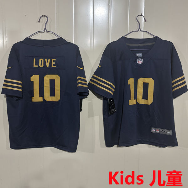 LOVE #10 Green Bay Packers Kids NFL Jersey 包装工