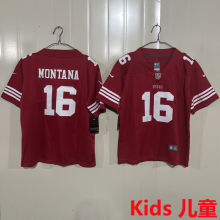 MONTANA #16 San Francisco 49ers Kids NFL Jersey 49人