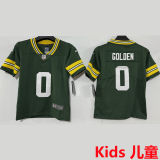 GOLDEN #0 Green Bay Packers Kids NFL Jersey 包装工