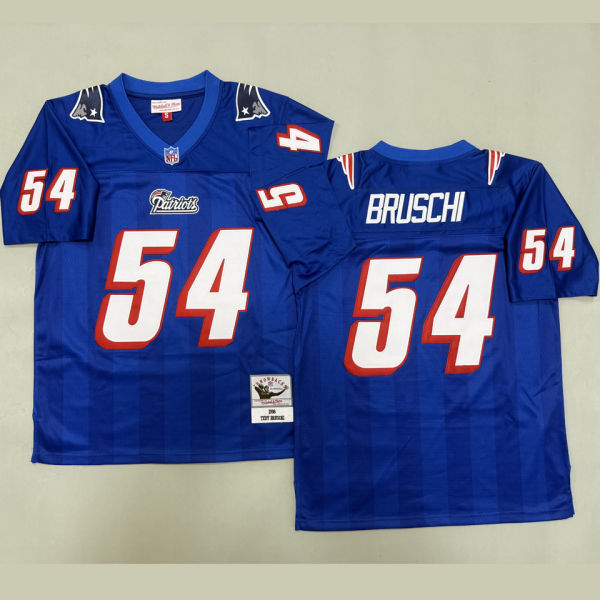 BRUSCHI #54 Men's New England Patriots Retro NFL Jersey 爱国者