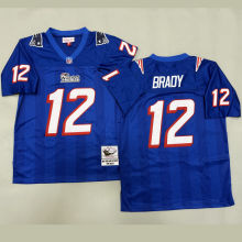 BRADY #12 Men's New England Patriots Retro NFL Jersey 爱国者