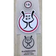 黄马用 SUPERCOPA DE ESPANA + 13 Patch 2026 西超级杯 + 胸前小字 (You can buy it alone OR tell us which jersey to print it on)
