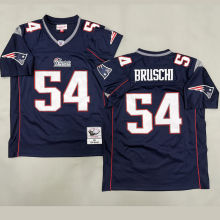 BRUSCHI #54 Men's New England Patriots Retro NFL Jersey 爱国者