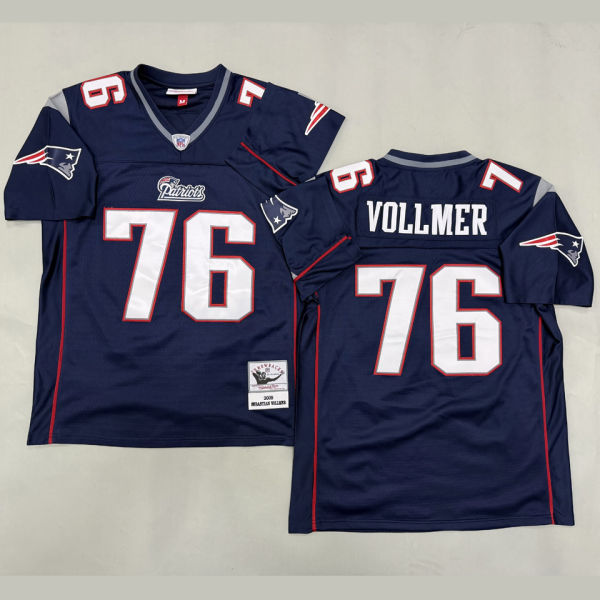 VOLLMER #76 Men's New England Patriots Retro NFL Jersey 爱国者