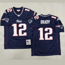 BRADY #12 Men's New England Patriots Retro NFL Jersey 爱国者