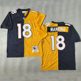 MANNING #18 Men's Denver Broncos Retro NFL Jersey 野马