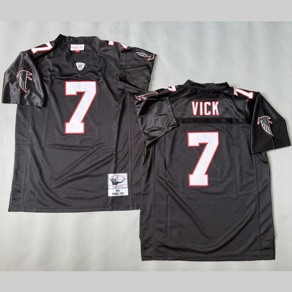 VICK #7 Men's Atlanta Falcons Retro NFL Jersey 猎鹰