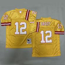 BRADY #12 Men's Tampa Bay Buccaneers Retro NFL Jersey 海盗队