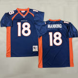 MANNING #18 Men's Denver Broncos Retro NFL Jersey 野马