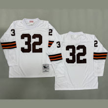 BROWN #32 Men's Cleveland Browns Retro NFL Jersey 布朗
