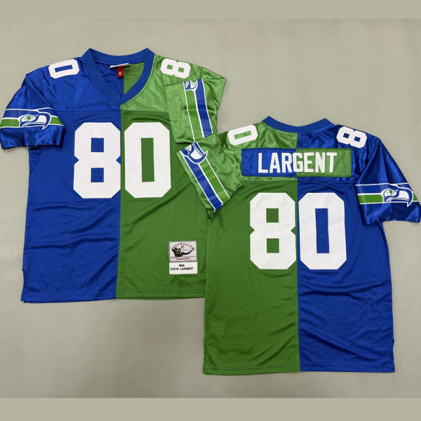 LARGENT #80 Seattle Seahawks Retro NFL Jersey 海鹰