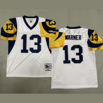 WARNER #13 Men's Los Angeles Rams Retro NFL Jersey 公羊