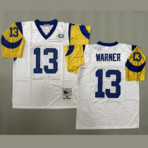WARNER #13 Men's Los Angeles Rams Retro NFL Jersey 公羊