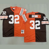 BROWN #32 Men's Cleveland Browns Retro NFL Jersey 布朗