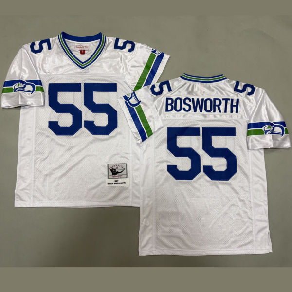 BOSWORTH #55 Seattle Seahawks Retro NFL Jersey 海鹰