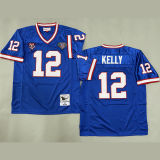 KELLY #12 Men's Buffalo Bills Retro NFL Jersey 布法罗比尔
