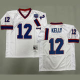 KELLY #12 Men's Buffalo Bills Retro NFL Jersey 布法罗比尔