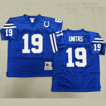 UNITAS #19 Men's Indianapolis Colts Retro NFL Jersey  小马