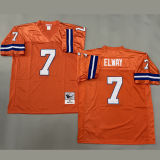 ELWAY #7 Men's Denver Broncos Retro NFL Jersey 野马