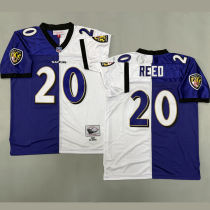 REED #20 Men's Baltimore Ravens Retro NFL Jersey 乌鸦