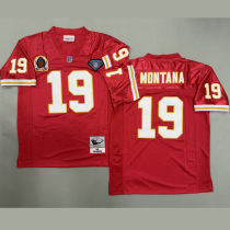 MONTANA #19 Men's Kansas City Chiefs Retro NFL Jersey 酋长