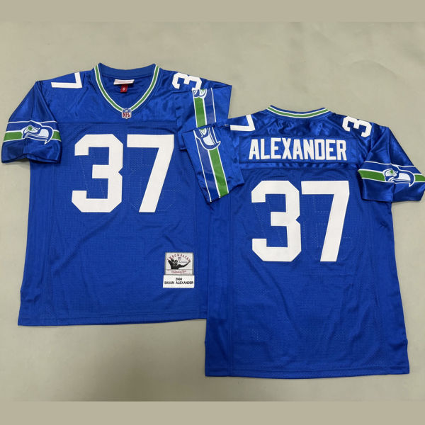 ALEXANDER #37 Seattle Seahawks Retro NFL Jersey 海鹰