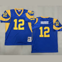HARRIS #12 Men's Los Angeles Rams Retro NFL Jersey 公羊