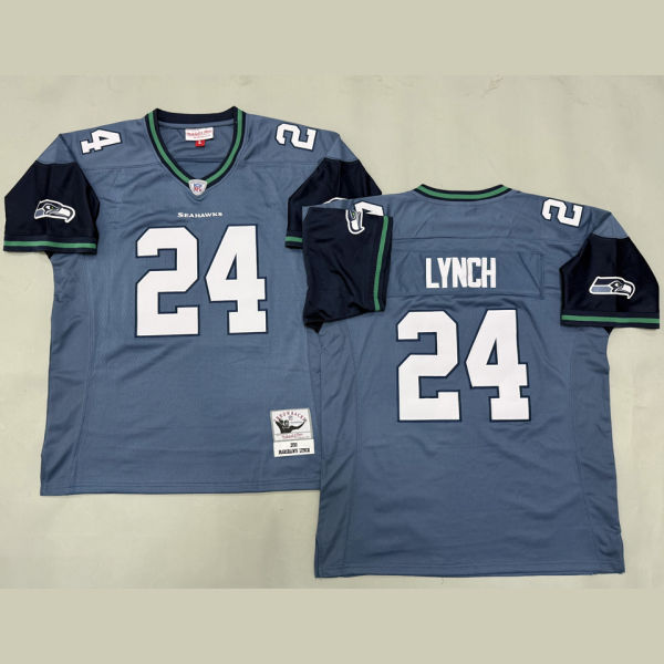 LYNCH #24 Seattle Seahawks Retro NFL Jersey 海鹰