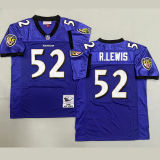 R.LEWIS #52 Men's Baltimore Ravens Retro NFL Jersey 乌鸦