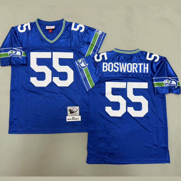 BOSWORTH #55 Seattle Seahawks Retro NFL Jersey 海鹰