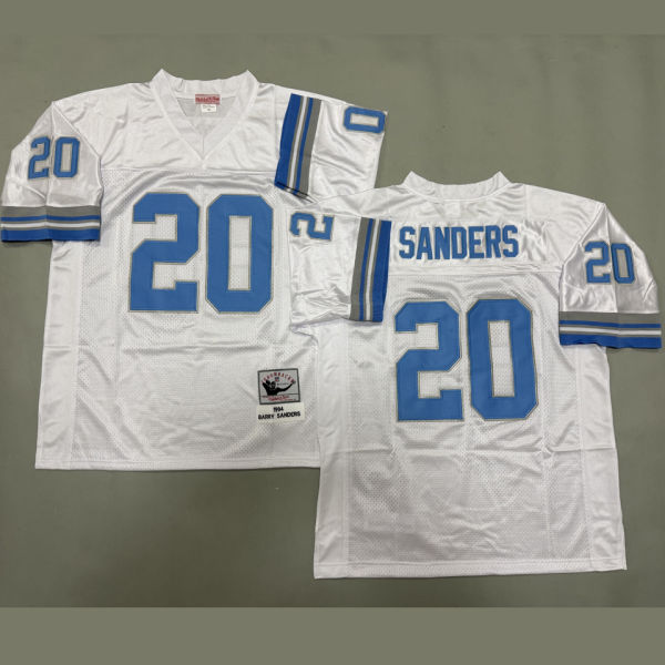 SANDERS #20 Men's Detroit Lions Retro NFL Jersey 雄狮