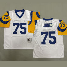 JONES #75 Men's Los Angeles Rams Retro NFL Jersey 公羊