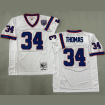 THOMAS #34 Men's Buffalo Bills Retro NFL Jersey 布法罗比尔