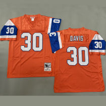 DAVIS #30 Men's Denver Broncos Retro NFL Jersey 野马