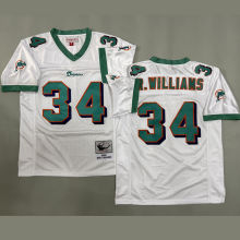 R. WILLIAMS #34 Men's Miami Dolphins Retro NFL Jersey 海豚