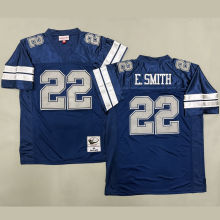 E. SMITH #22 Men's Dallas Cowboys Retro NFL Jersey 牛仔