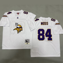 MOSS #84 Men's Minnesota Vikings Retro NFL Jersey 维京人