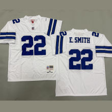 E. SMITH #22 Men's Dallas Cowboys Retro NFL Jersey 牛仔