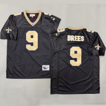 BREES #9 Men's New Orleans Saints Retro NFL Jersey 圣徒
