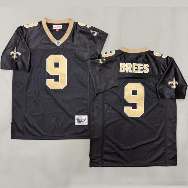 BREES #9 Men's New Orleans Saints Retro NFL Jersey 圣徒