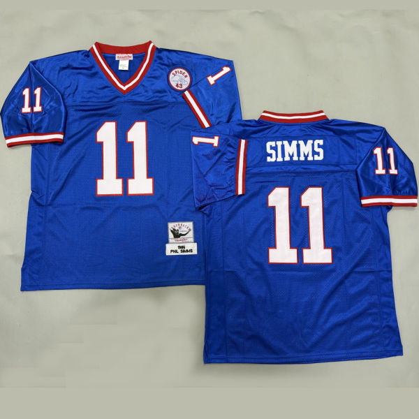 SIMMS #11 Men's New York Giants Retro NFL Jersey 巨人