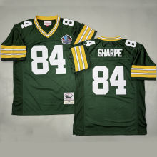 SHAPPE #84 Men's Green Bay Packers Retro NFL Jersey 包装工