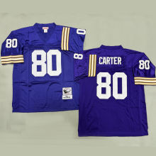 CARTER #80 Men's Minnesota Vikings Retro NFL Jersey 维京人
