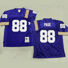 PAGE #88 Men's Minnesota Vikings Retro NFL Jersey 维京人