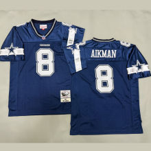 AIKMAN #8 Men's Dallas Cowboys Retro NFL Jersey 牛仔