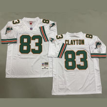 CLAYTON #83 Men's Miami Dolphins Retro NFL Jersey 海豚