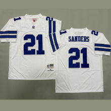SANDERS #21 Men's Dallas Cowboys Retro NFL Jersey 牛仔