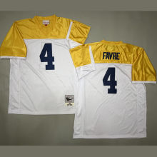 FAVRE #4 Men's Green Bay Packers Retro NFL Jersey 包装工