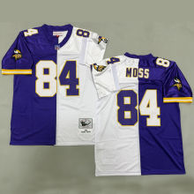 MOSS #84 Men's Minnesota Vikings Retro NFL Jersey 维京人
