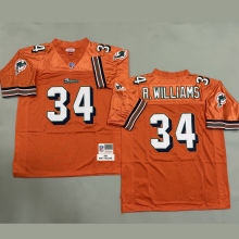 R. WILLIAMS #34 Men's Miami Dolphins Retro NFL Jersey 海豚